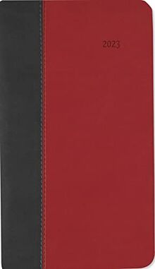 Taschenkalender Premium Fire schwarz-rot 2023 - Büro-Kalender 9x15,6 cm - 1 Woche 2 Seiten - 128 Seiten - mit weichem Tucson-Einband - Alpha Edition