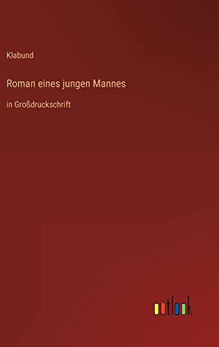 Roman eines jungen Mannes: in Großdruckschrift
