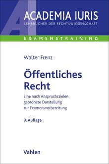 Öffentliches Recht: Eine nach Anspruchszielen geordnete Darstellung zur Examensvorbereitung (Academia Iuris - Examenstraining)