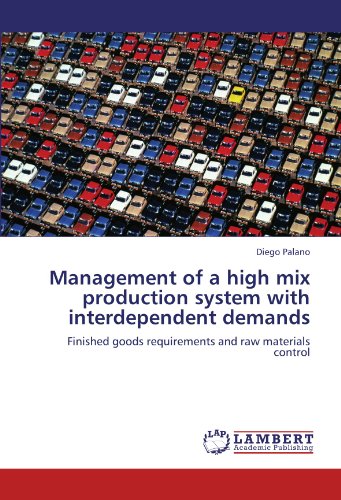 Management of a high mix production system with interdependent demands: Finished goods requirements and raw materials control