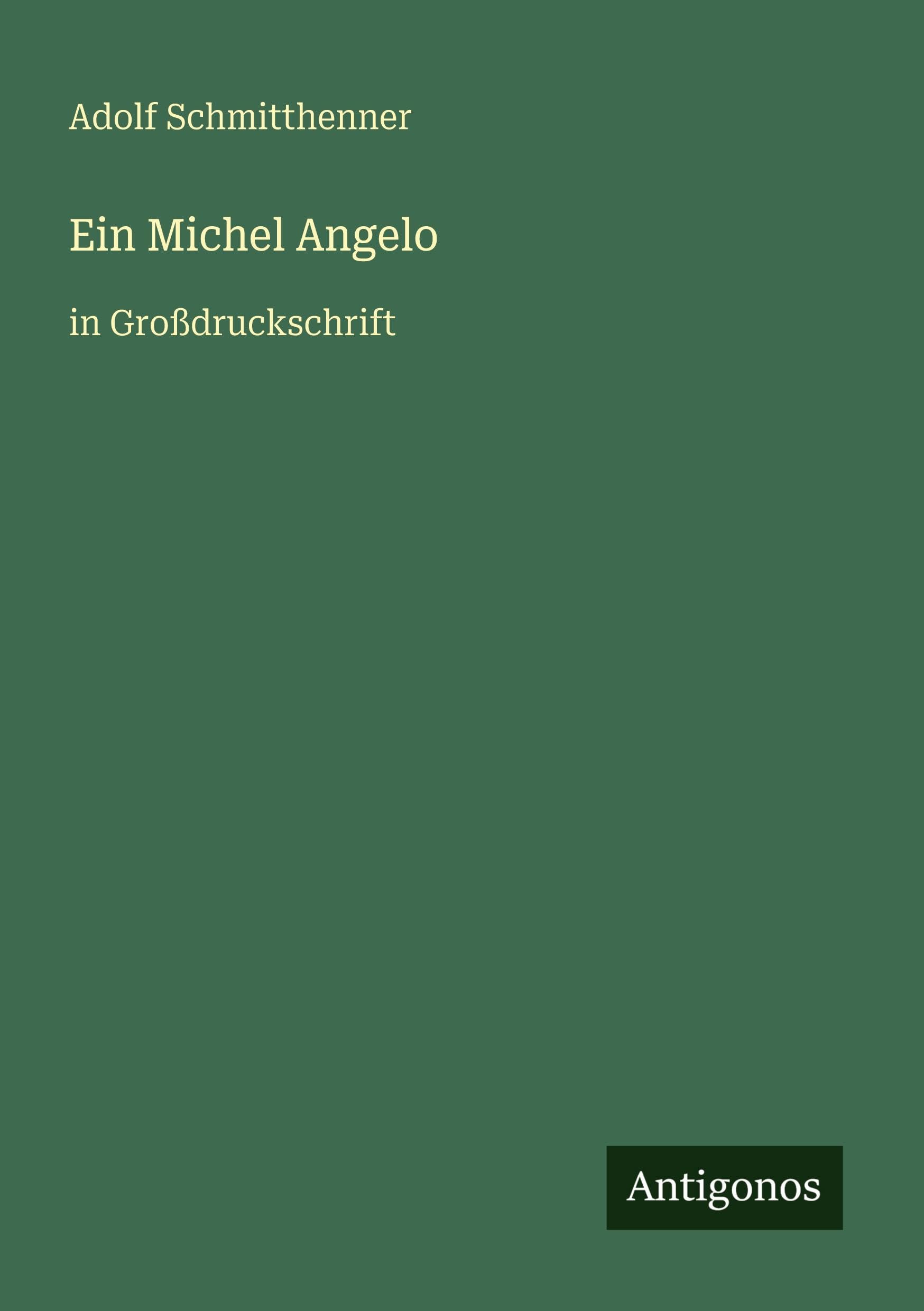 Ein Michel Angelo: in Großdruckschrift