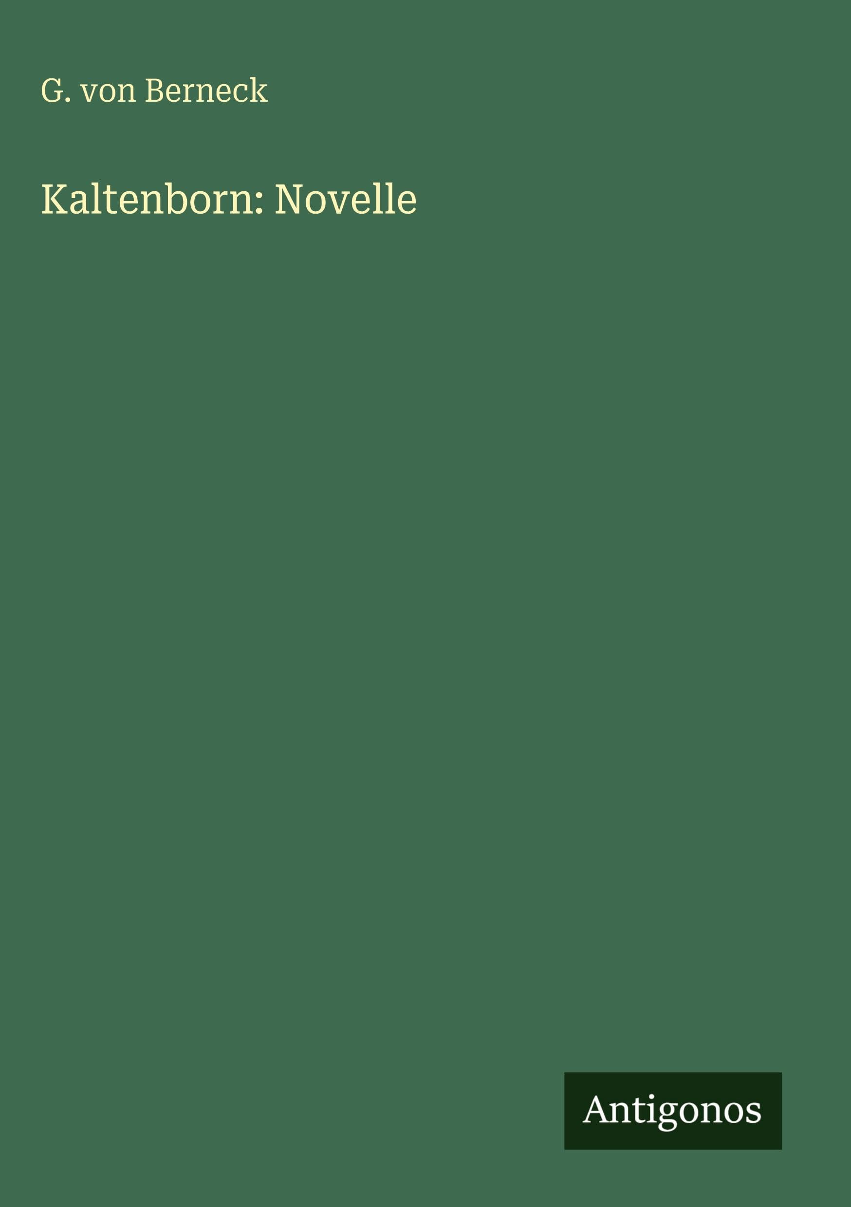 Kaltenborn: Novelle