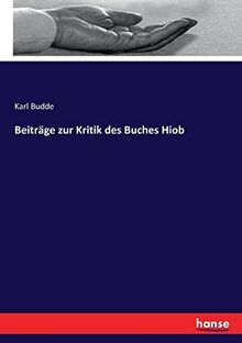 Beiträge zur Kritik des Buches Hiob