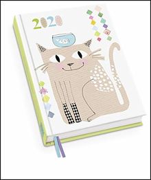 Happy Cat Taschenkalender 2020 - Terminplaner mit Wochenkalendarium - Format 11,3 x 16,3 cm