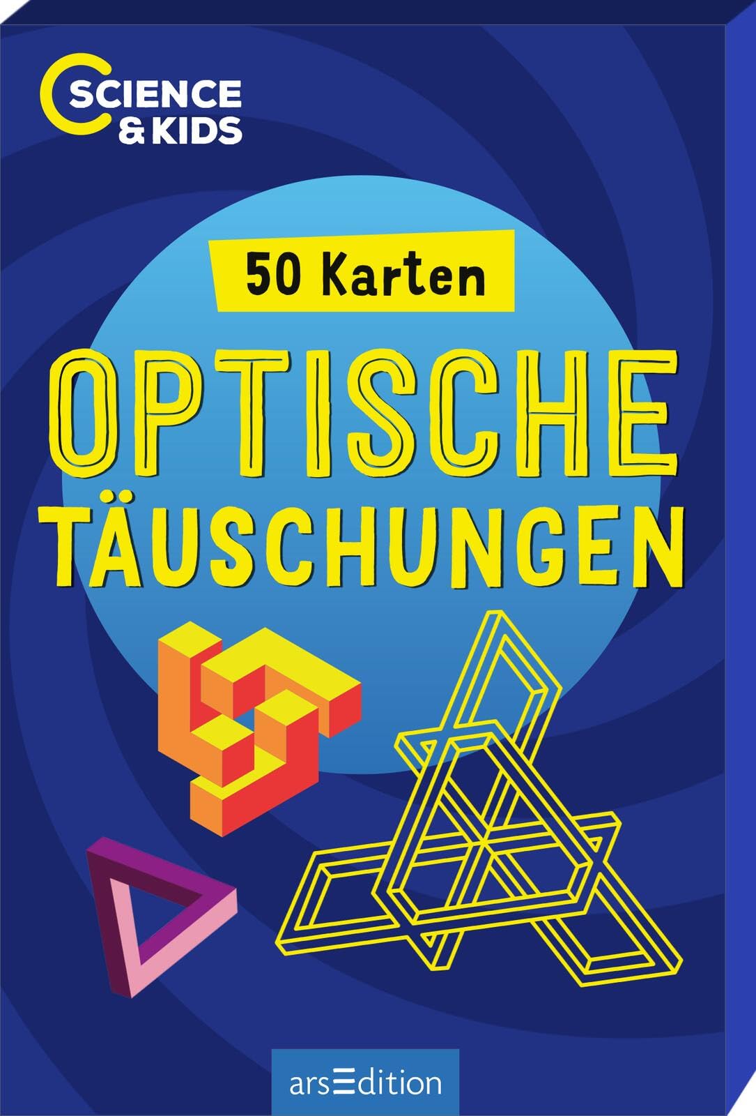 Science & Kids – Optische Täuschungen: 50 Karten | Kartenbox mit 50 verblüffenden Illusionen ab 8 Jahren