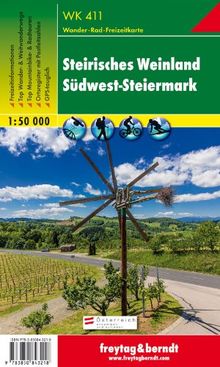 Freytag Berndt Wanderkarten, WK 411, Steirisches Weinland - Südwest-Steiermark - Maßstab 1:50.000