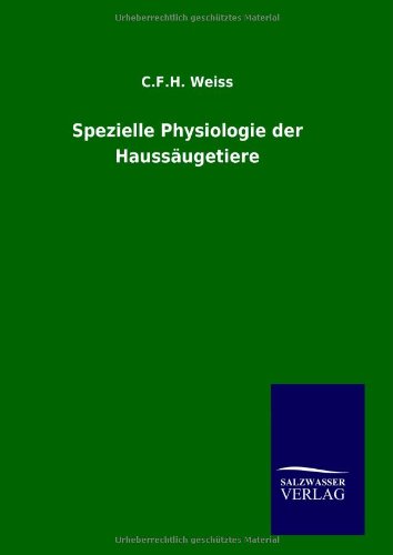 Spezielle Physiologie der Haussäugetiere