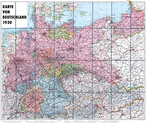 Karte von DEUTSCHLAND - 1920 [gerollt]: Deutsches Reich – Weimarer Republik