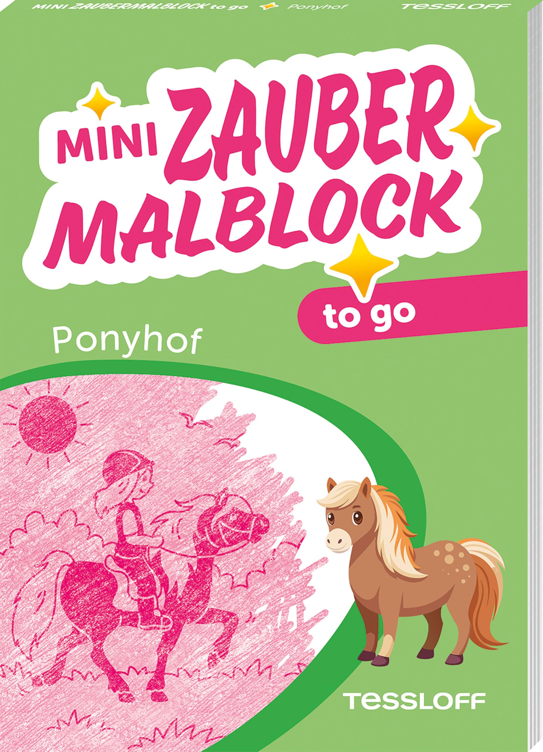 Mini Zaubermalblock to go. Ponyhof: Für Kinder ab 3 Jahren (Malbücher und -blöcke)