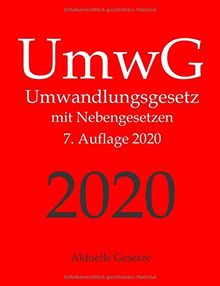 UmwG, Umwandlungsgesetz, Aktuelle Gesetze: Umwandlungsgesetz mit Nebengesetzen