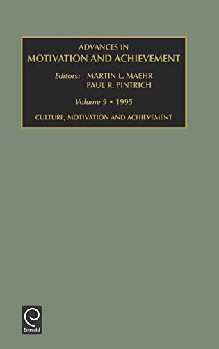 Adv Motiv Achiev V 9 (Advances in Motivation & Achievement, Band 9)