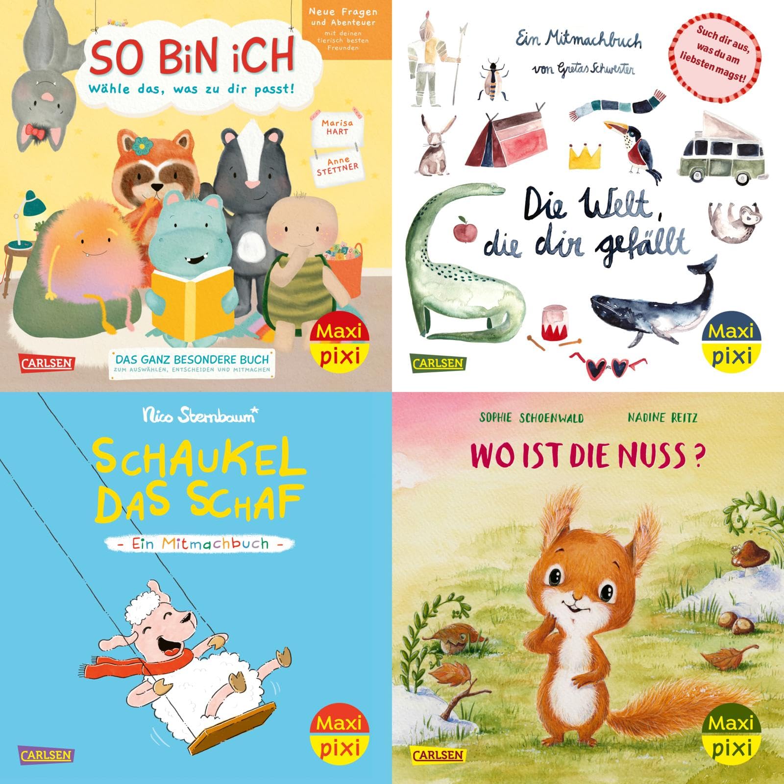 Maxi-Pixi-Box 122: Neue Bilderbücher zum Mitmachen (4x5 Exemplare): 4 Minibücher zum Vorlesen und Mitmachen für Kinder ab 3 Jahren (122)