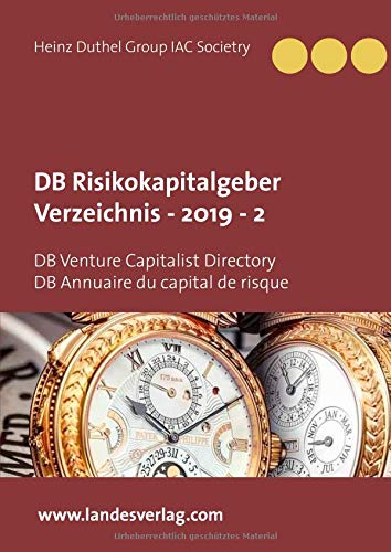 DB Risikokapitalgeber Verzeichnis - 2019 - 2: DB Venture Capitalist Directory DB Annuaire du capital de risque