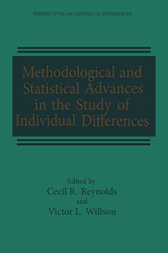 Methodological and Statistical Advances in the Study of Individual Differences (Perspectives on Individual Differences)
