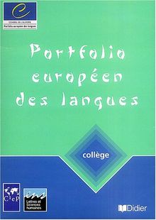 Portfolio européen des langues, collège : cahier et passeport