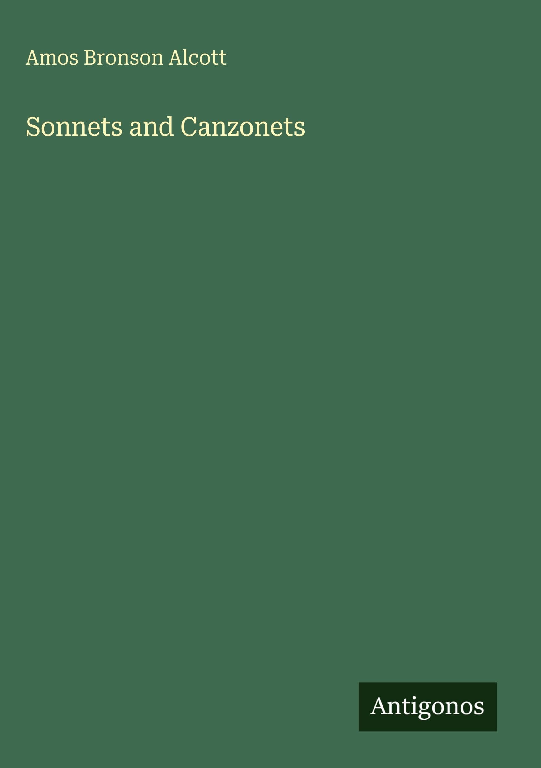 Sonnets and Canzonets