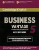 Business Vantage 5: Vantage Student's Book with answers