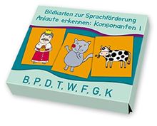 Anlaute erkennen: Konsonanten 1: B, P, D, T, W, F, G, K (Bildkarten zur Sprachförderung)