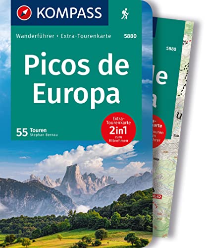Stephan Bernau Kompass Wanderführer Picos De Europa, 55 Touren, Mit Extra-Tourenkarte, Gpx-Daten Zum Download