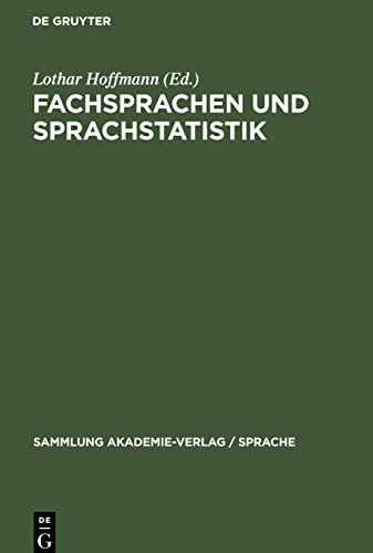 Fachsprachen und Sprachstatistik: Beiträge zur angewandten Sprachwissenschaft