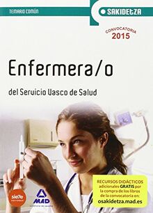 Enfermera-o de Osakidetza, Servicio Vasco de Salud. Temario común (Osakidetza 2015)