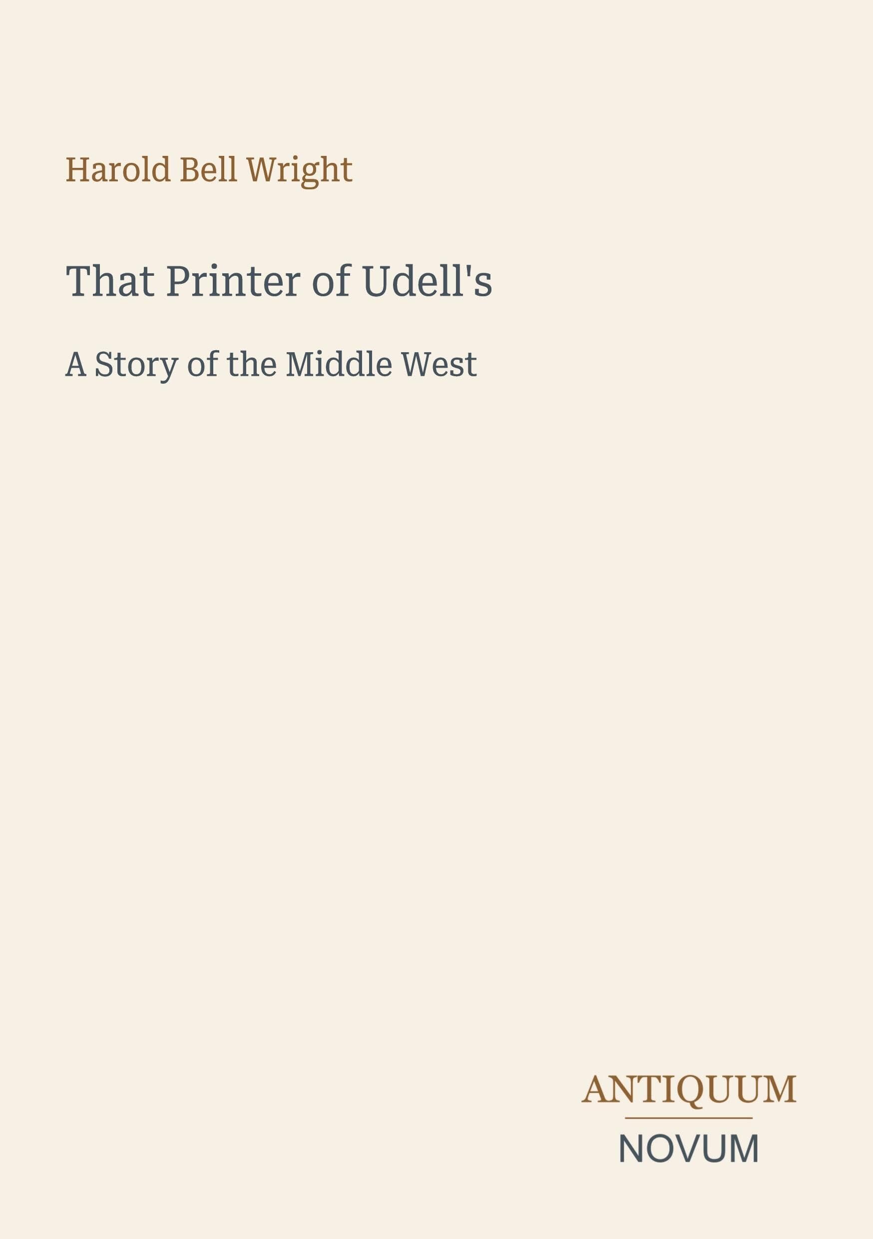 That Printer of Udell's
