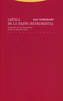 Crítica de la razón instrumental (Estructuras y Procesos. Filosofía)