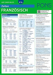 PONS Zeiten auf einen Blick Französisch - Endlich alle Zeiten im Griff! (PONS Auf einen Blick)