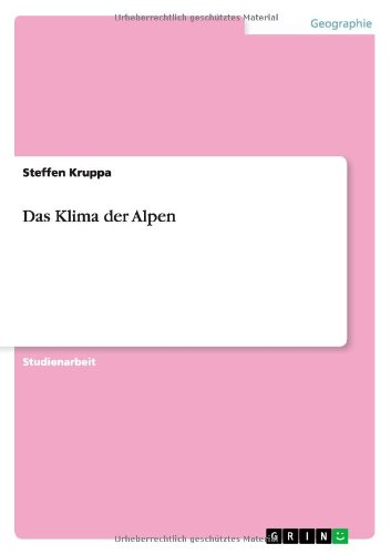 Das Klima der Alpen