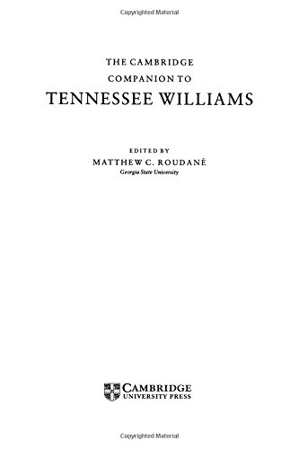 The Cambridge Companion to Tennessee Williams (Cambridge Companions to Literature)
