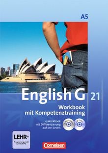 English G 21 - Ausgabe A: Band 5: 9. Schuljahr - 6-jährige Sekundarstufe I - Workbook mit e-Workbook und CD-Extra: Mit Wörterverzeichnis zum Wortschatz der Bände 1-5 auf CD