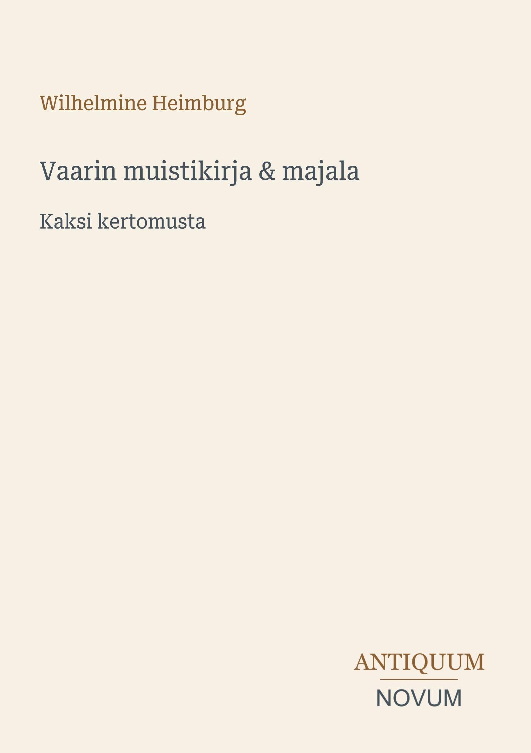 Vaarin muistikirja & majala