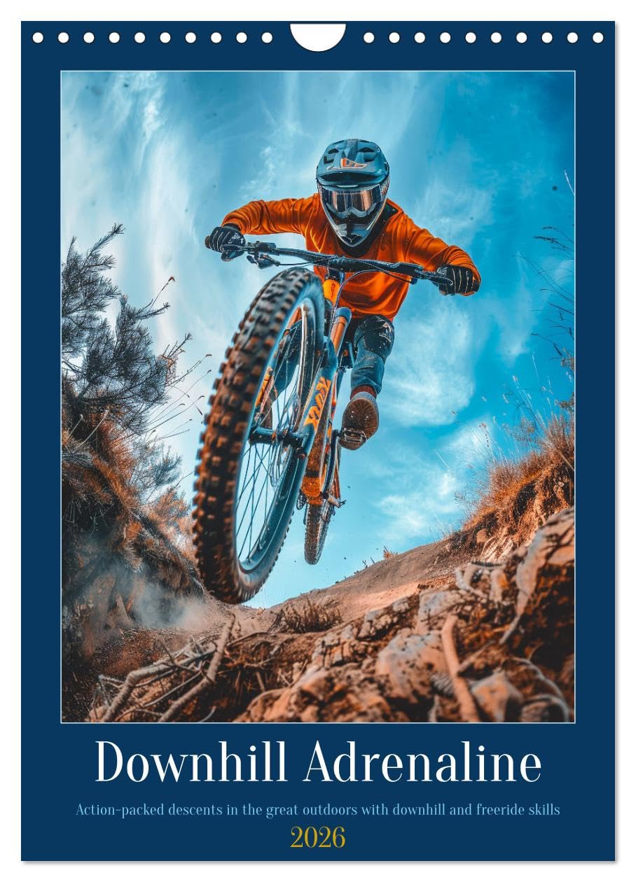 Downhill Adrenaline (Wall Calendar 2026 DIN A4 portrait), CALVENDO 12 Month Wall Calendar: Experience the thrill of downhill biking every month