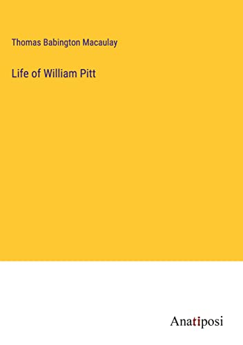 Life of William Pitt