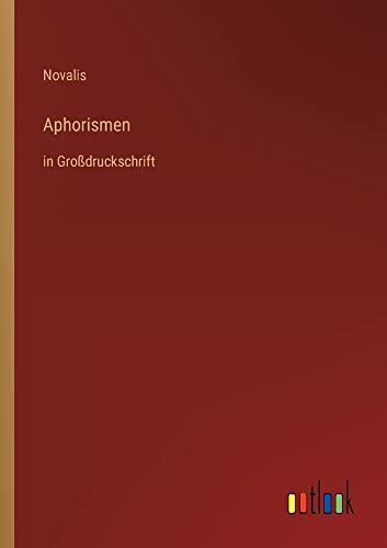 Aphorismen: in Großdruckschrift