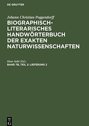 Biographisch-Literarisches Handwörterbuch der exakten Naturwissenschaften, Band 7b, Teil 2, Lieferung 2