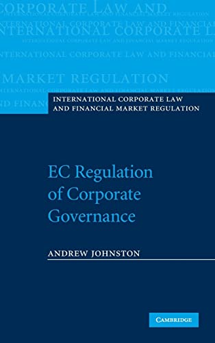 EC Regulation of Corporate Governance (International Corporate Law and Financial Market Regulation)