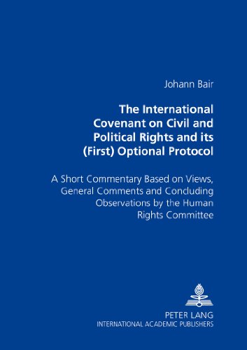 The International Covenant on Civil and Political Rights and its (First) Optional Protocol: A Short Commentary Based on Views, General Comments and ... Observations by the Human Rights Committee