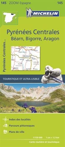 PIRENEOS CENTRALES 11145 CARTE ZOOM MICHELIN KAART