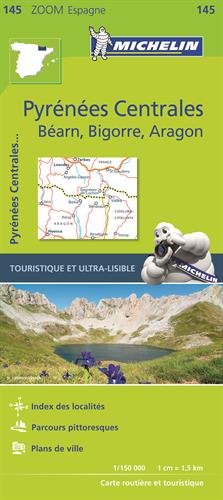 PIRENEOS CENTRALES 11145 CARTE ZOOM MICHELIN KAART
