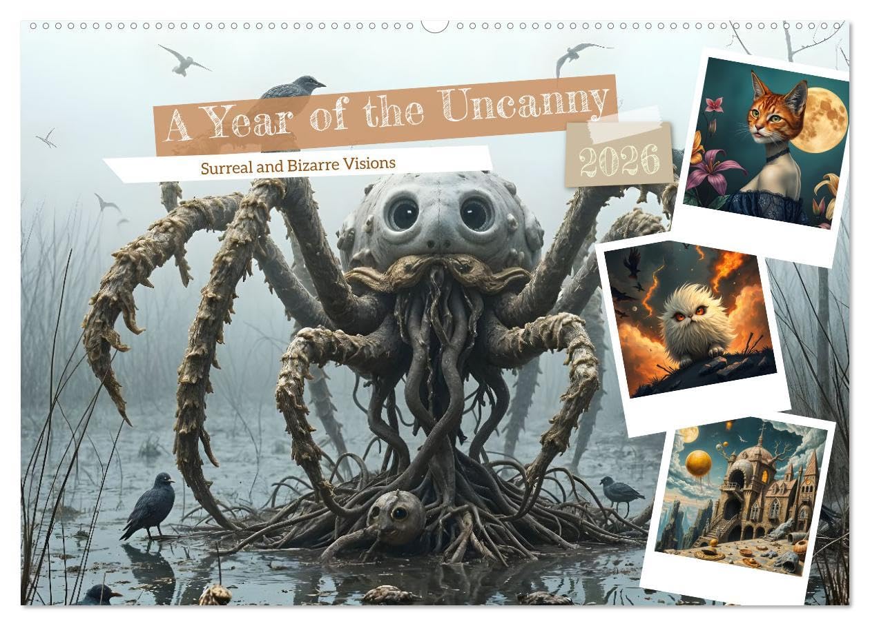 A Year of the Uncanny (Wall Calendar 2026 DIN A2 landscape), CALVENDO 12 Month Wall Calendar: Surreal and Bizarre Visions