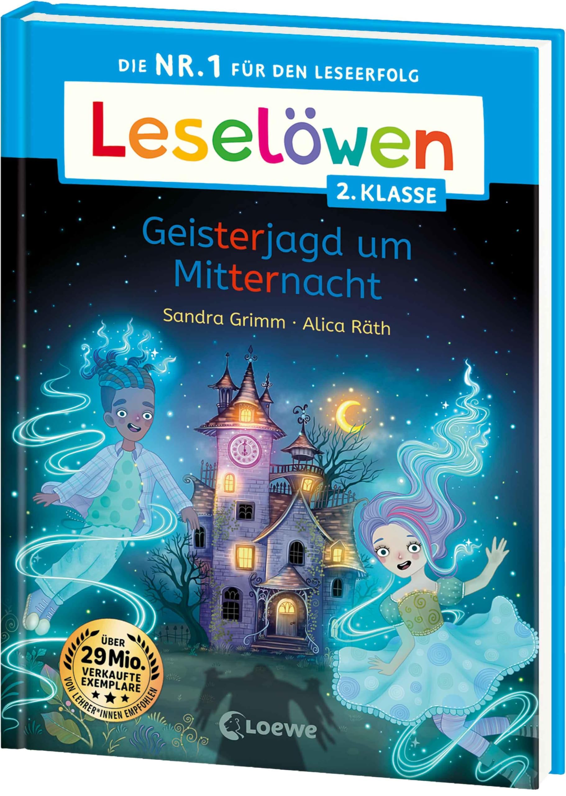 Leselöwen 2. Klasse - Geisterjagd um Mitternacht: Die Nr. 1 für den Leseerfolg - Mit Leselernschrift ABeZeh - Erstlesebuch für Kinder ab 7 Jahren