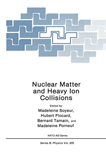Nuclear Matter and Heavy Ion Collisions (Nato Science Series B:, 205, Band 205)