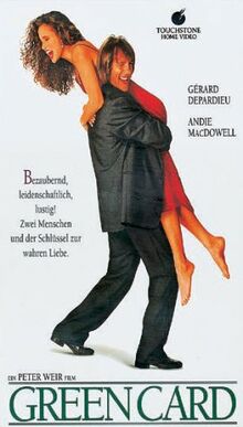 Green Card - Scheinehe mit Hindernissen [VHS]