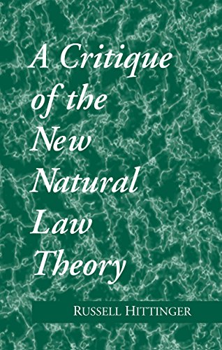 Critique of the New Natural Law Theory, A (Revisions (Paperback))