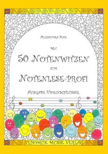 Mit 50 Notenwitzen zum Notenleseprofi - Ein Rätselheft für alle, zum Ausfüllen und Eintragen der Notennamen (Violinschlüssel) (MN 12061a)