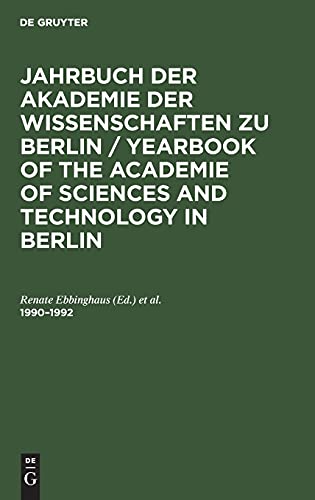 1990–1992: JBAWB-B (Jahrbuch der Akademie der Wissenschaften zu Berlin / Yearbook of The Academie of Sciences and Technology in Berlin)