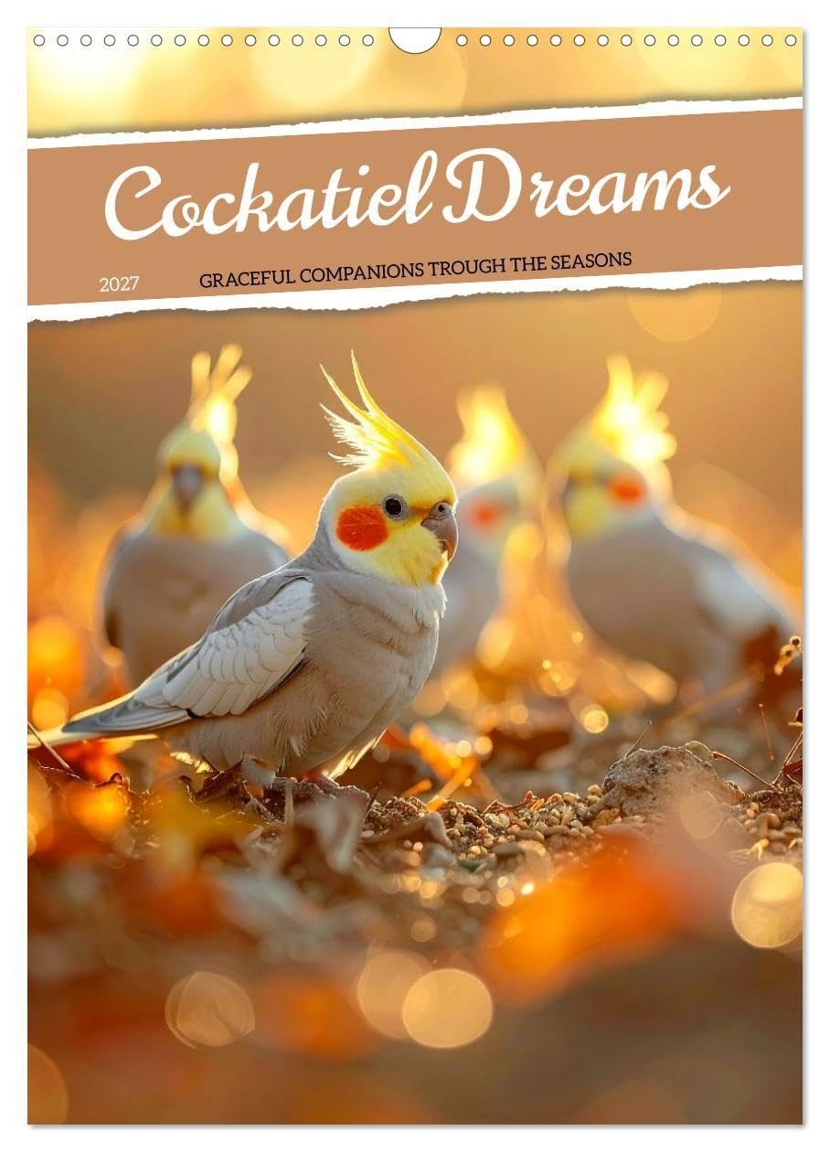 Cockatiel Dreams (Wall Calendar 2027 DIN A3 portrait), CALVENDO 12 Month Wall Calendar