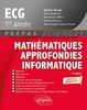 Mathématiques approfondies informatique, ECG 1re année : nouveaux programmes