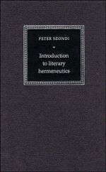 Introduction to Literary Hermeneutics (Literature, Culture, Theory, Band 9)
